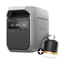 Estación de Energía Portátil Delta 3 Plus | GRATIS: Lámpara para camping EcoFlow